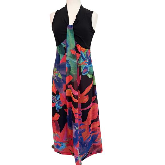 Dolcezza Simply Art Dress S Abstract Wearable Art Eclectic Flattering Colorful - Picture 4 of 6